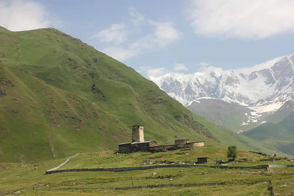 Paysage d'Ushguli, Caucase, Géorgie