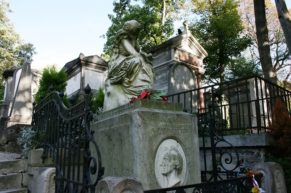 Tombe de Frédéric Chopin au cimetière du Père Lachaise