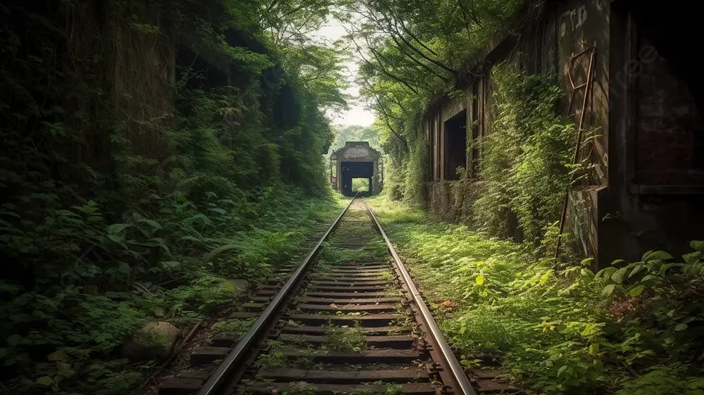 rails de train abandonnés proche de Kuala Lumpur