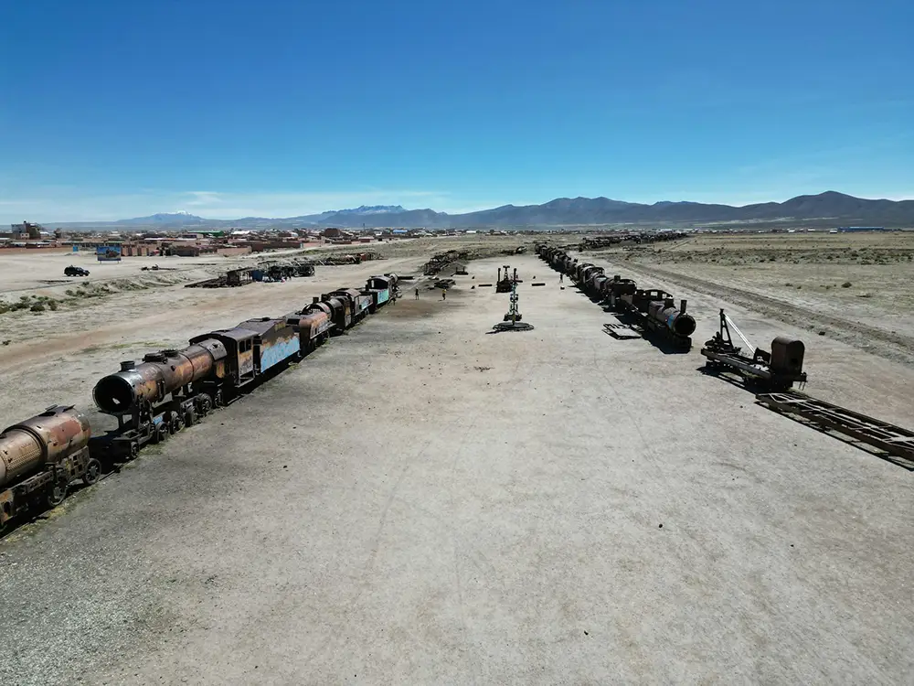 trains abandonnés Uyuni Bolivie