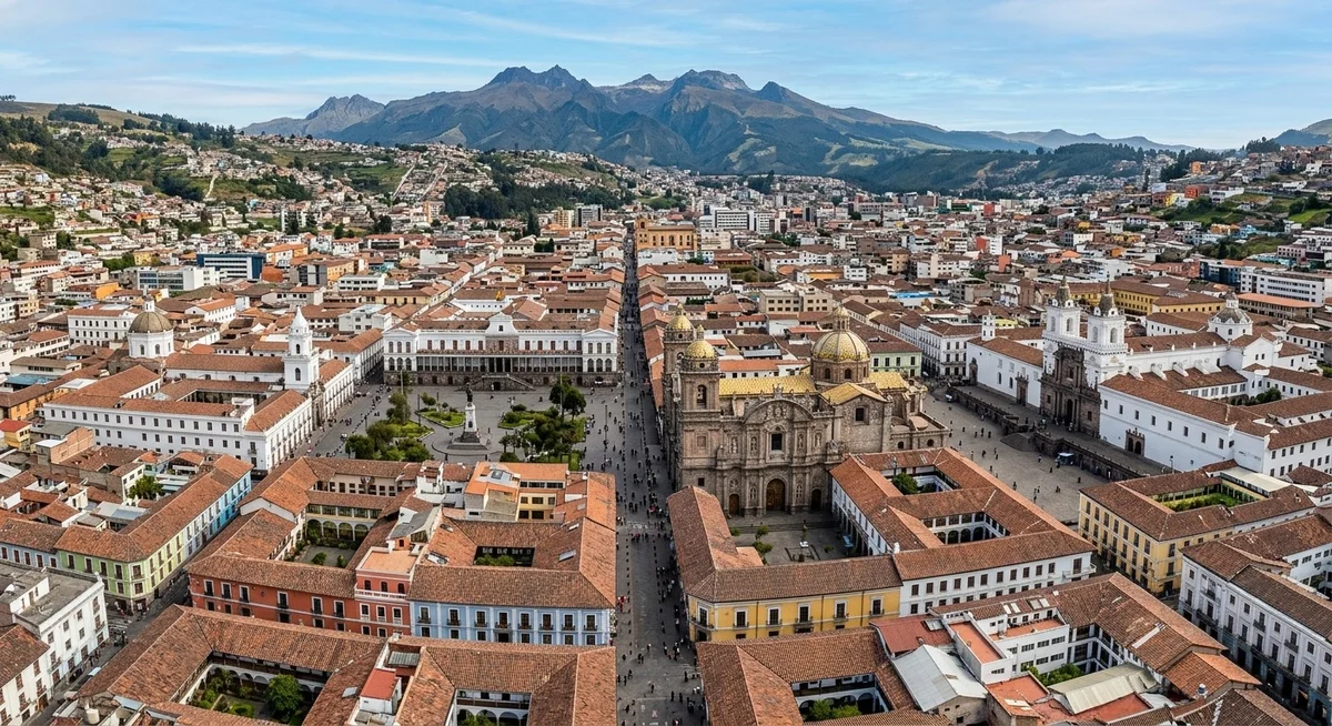 Centre historique de Quito classé UNESCO avec ses églises baroques et ruelles pavées